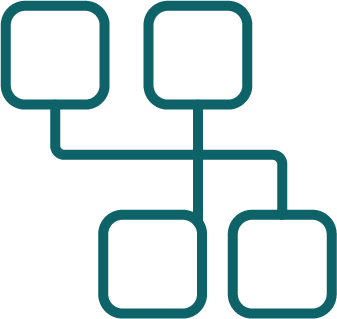 Icon eines Organigramms